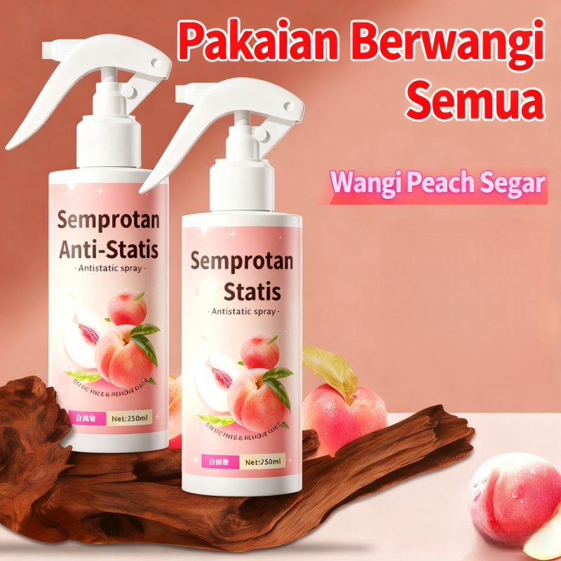 Semprotan Anti-Statis Musim Dingin, Alat Ajaib Penghilang Statis, Pembersih Statis untuk Pakaian, Pe