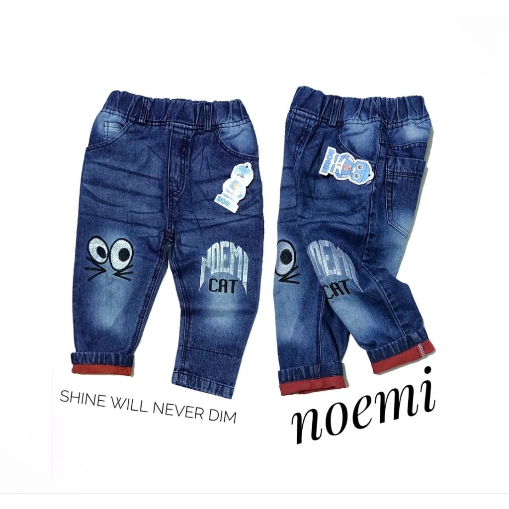 celana jeans stretch panjang anak bodir CAT noemi ( noemimu )