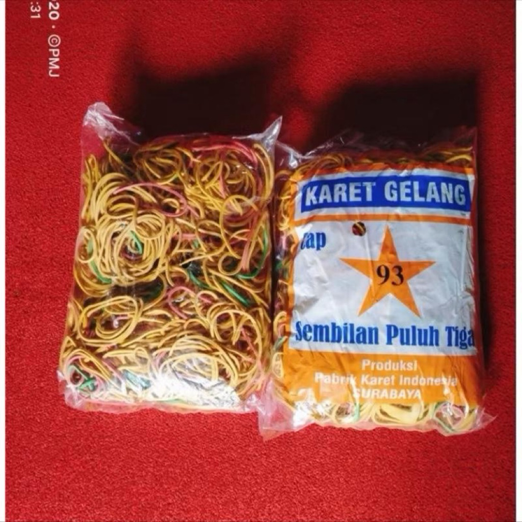 KARET PENTIL / KARET GELANG / KARET MENTAH/ ISI 1/2KG
