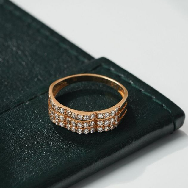 Cincin Emas 8K size 18 Model Gelombang Yellow Gold 00023158