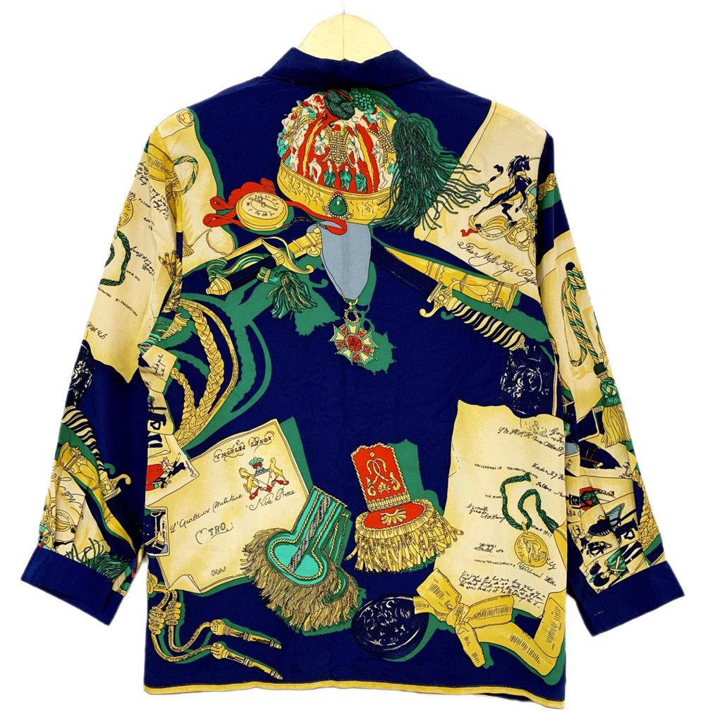 kode A126 Size M lokal Kemeja vintage kemeja mewah kemeja sultan kemeja silk kemeja polyster kemeja 