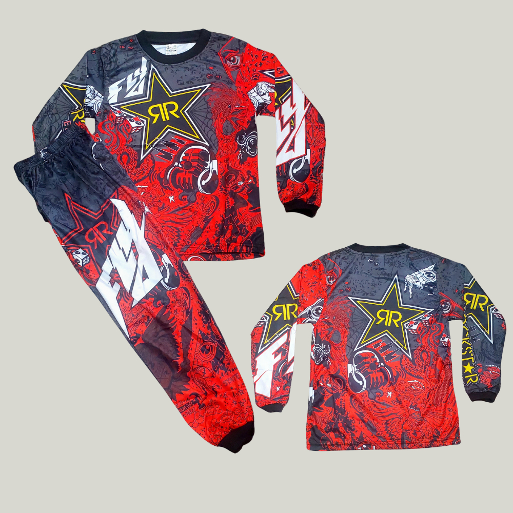 Jersey balap sepeda setelan motor cross jersey balap motor anak
