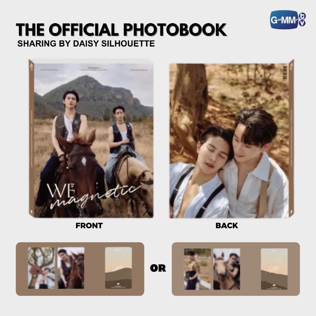PHOTOBOOK WE MAGNETIC WILLIAMEST OFFICIAL || SHARING PHOTOBOOK POSTER POSTCARD PHOTOCARD GMMTV || WT