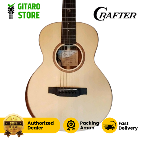 Gitar Akustik Elektrik Crafter Mino KOA Solid Brand Korea Plus Tas