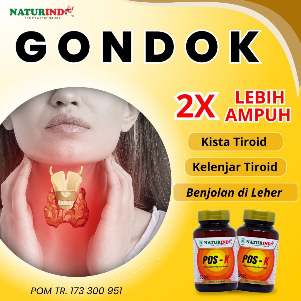 Obat Gondok Hipertiroid Kelenjar Tiroid Benjolan Leher Herbal Ampuh