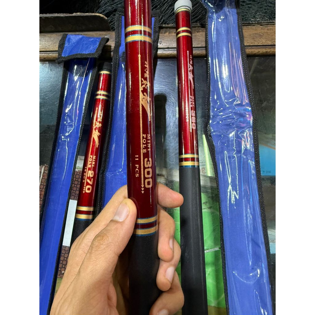 Tegek Mini Pole by Charm | Tegek Fiber Ruas Pendek