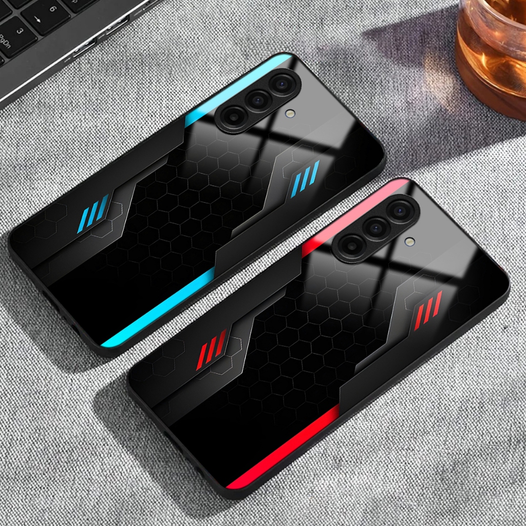 Softcase Kaca Samsung A17 TERBARU A13 A14 A15 A16 Case Kilau - Softcase Plat - Casing Custom Samsung