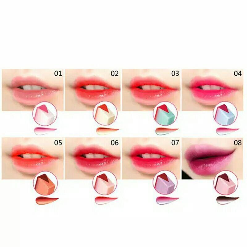 NOVO Original Dua Warna Lipstick Tint Lipbar Long Lasting Anti Air Lipstik Lip Tint