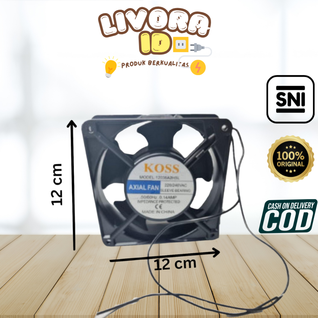 MINI COOLING FAN 12 CM / COOLING FAN 12CM / KIPAS ELEKTRONIK (AC 220V)