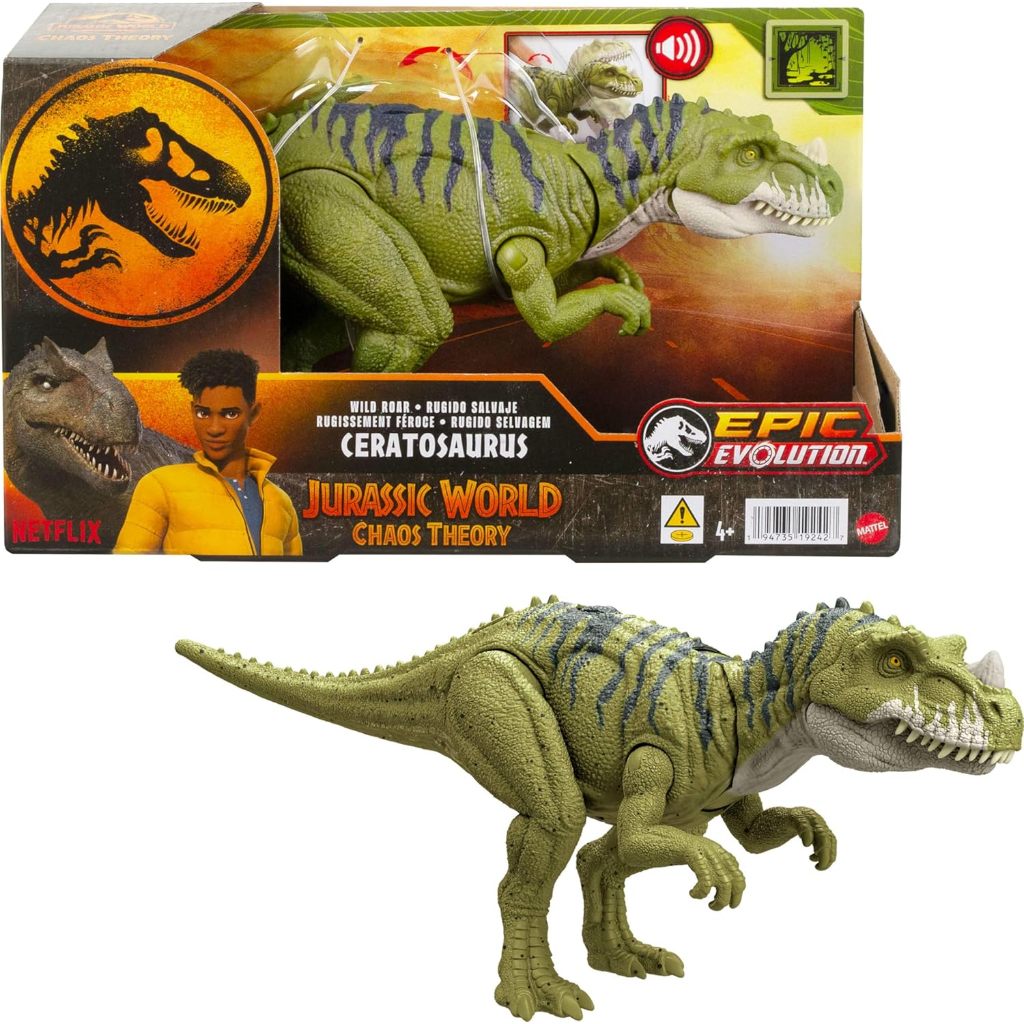 Mattel Jurassic World Ceratosaurus Roar Figure