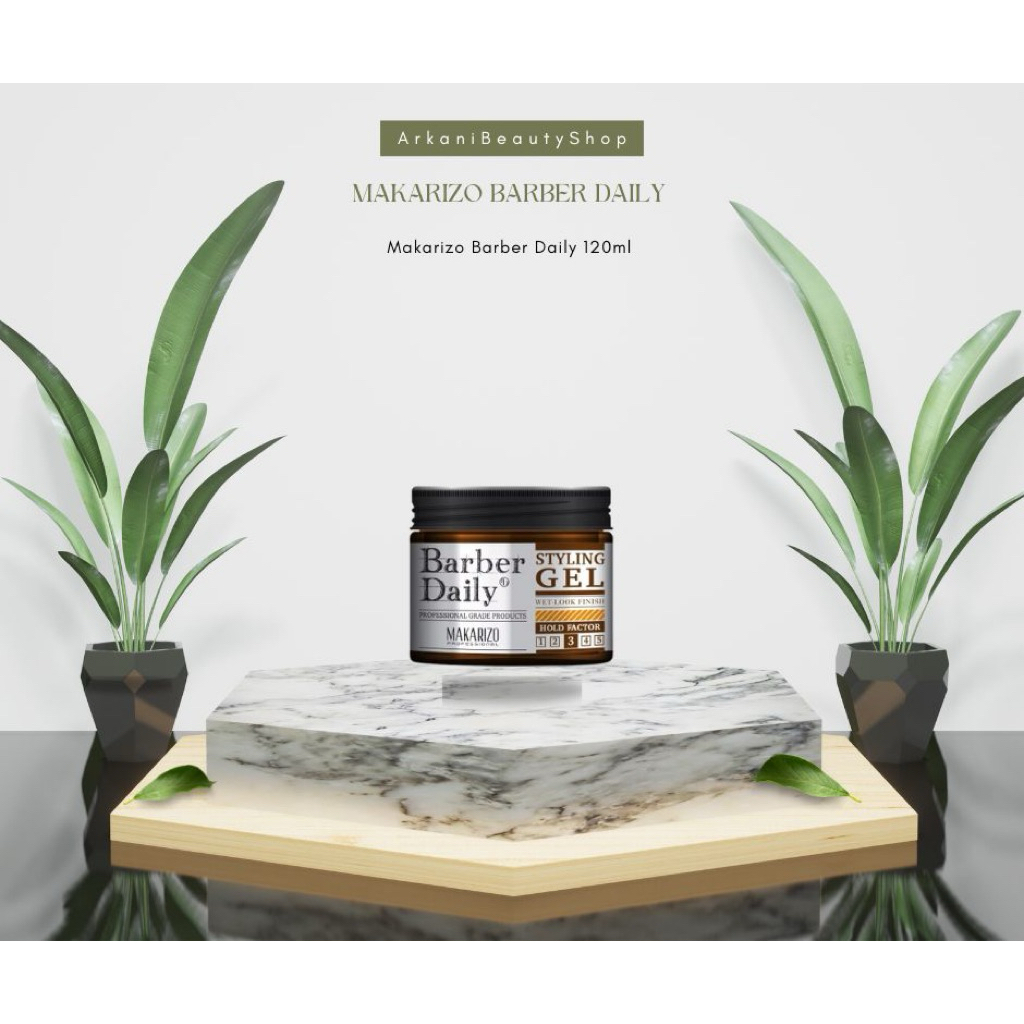 MAKARIZO Barber Daily Styling Gel 120ml / Barber Daily Styling Gel Makarizo 120ml