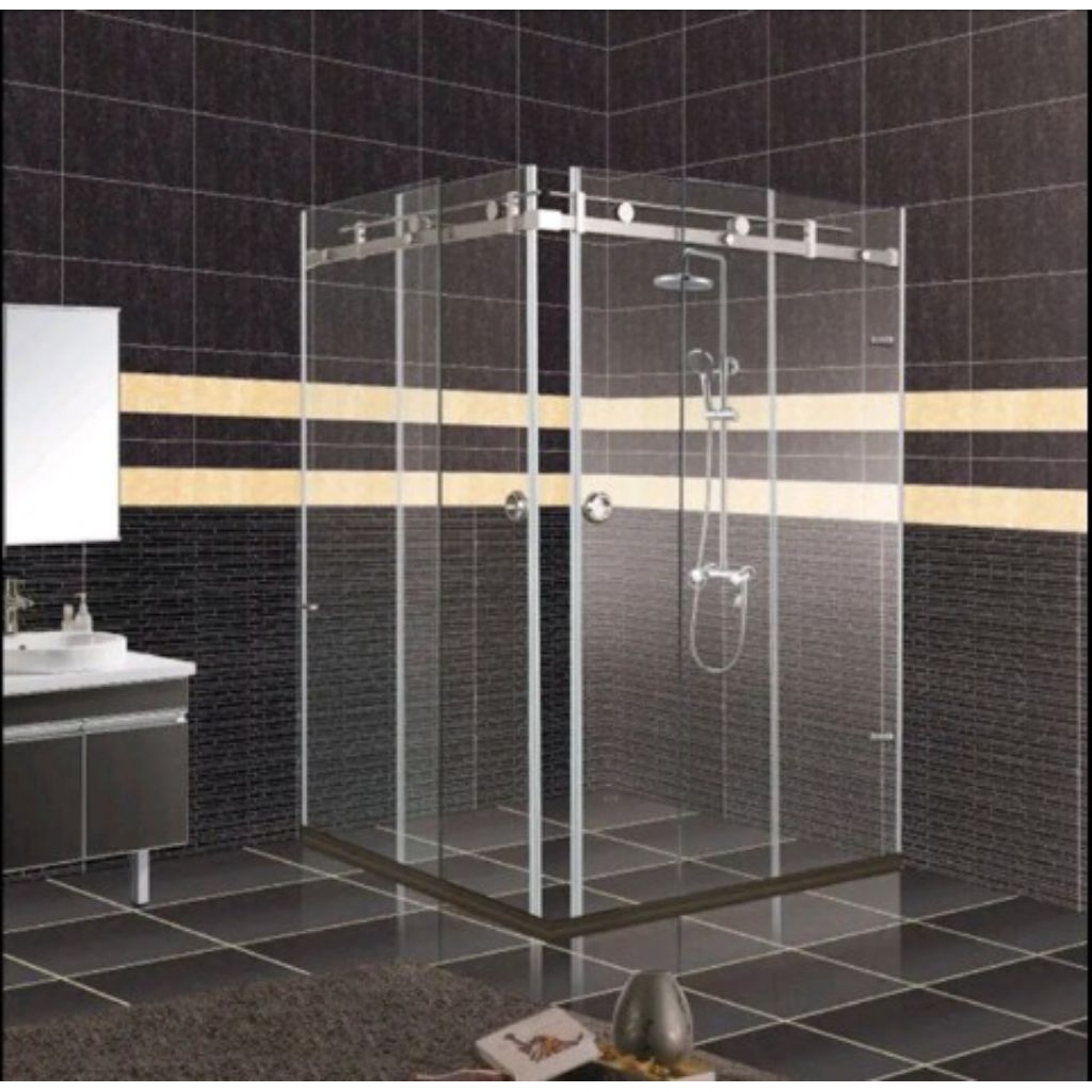 Pintu kaca shower kamar mandi