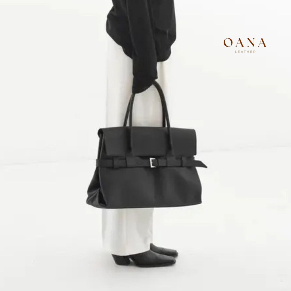 OANA Tas tangan kulit wanita, Tas bahu kulit untuk wanita, Tas kerja kulit wanita, Tas tangan kulit 