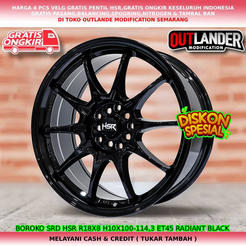 Velg ring18 velg mobil Almaz| Cortez| New veloz| New xenia| New livina| dll hsr boroko srd R18