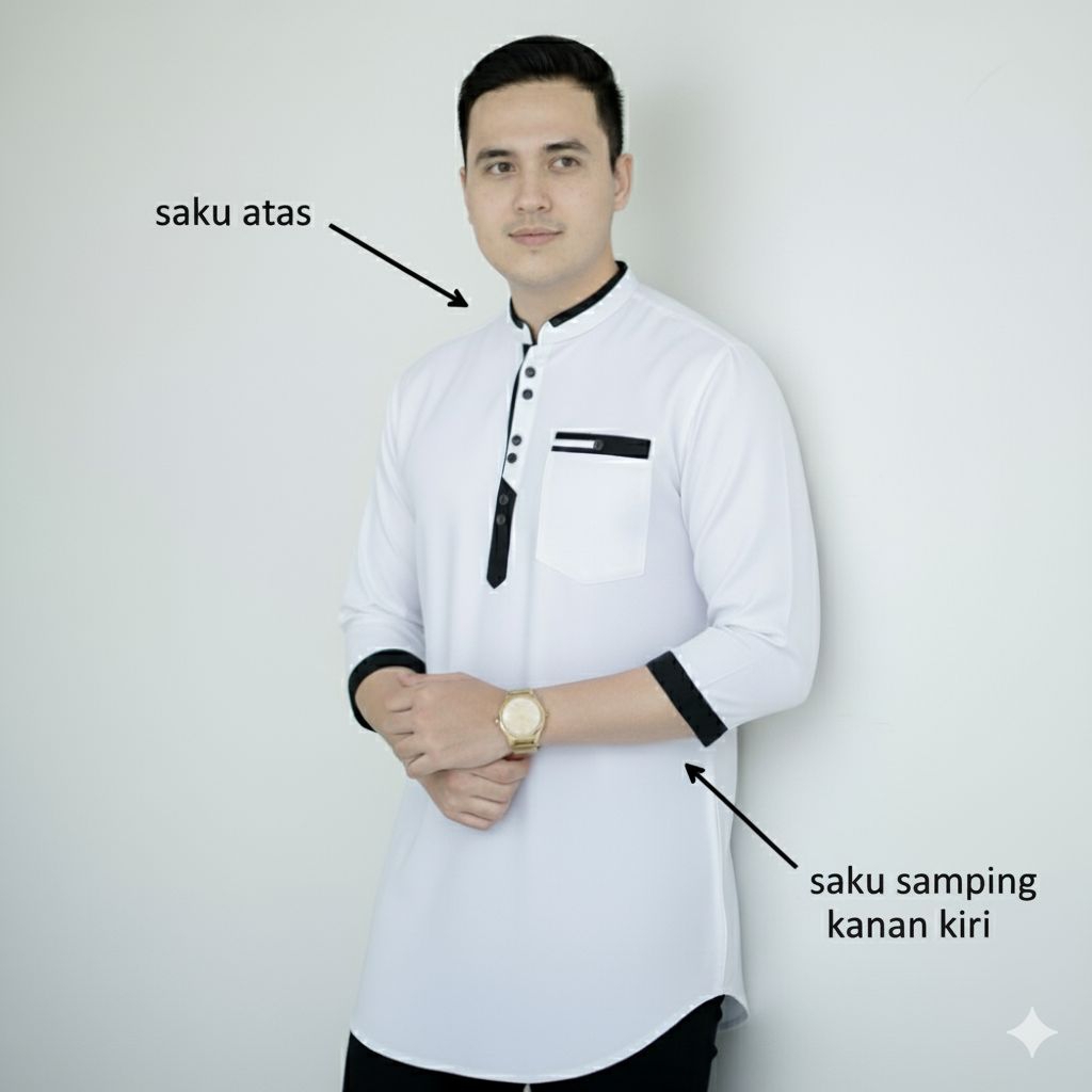 Baj Motif Bordir Koko Dewasa 2026 Bj Muslim Pria Kemeja Pendek Pakaian Elegant Baju Dewasaa Bju Terb