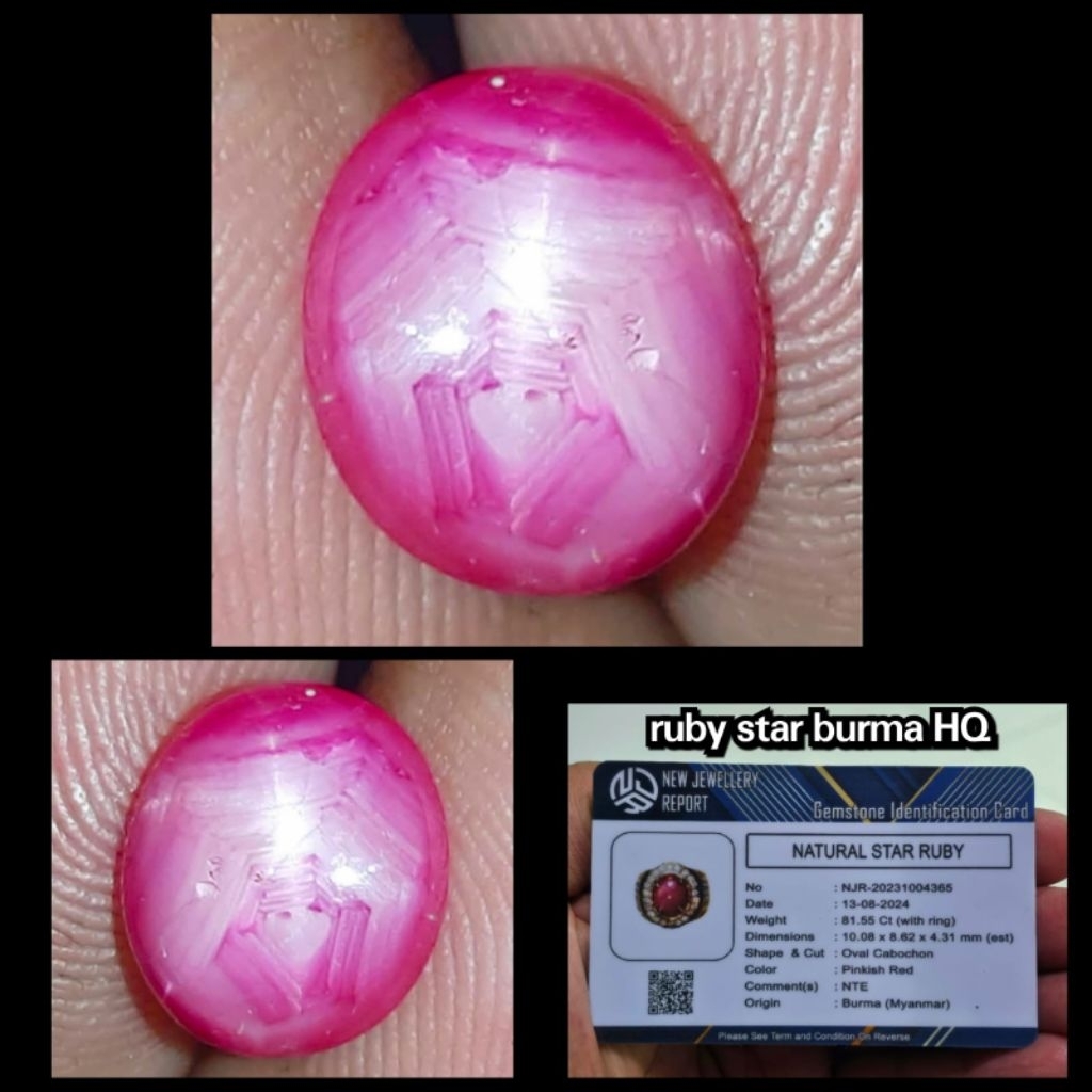 Ruby star Burma myanmar belang koi delima