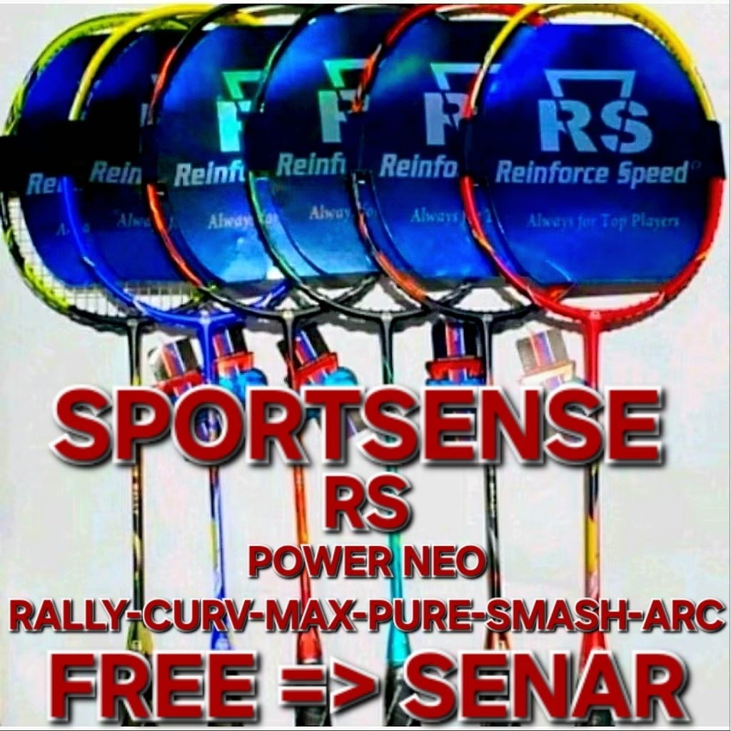 Raket Bulutangkis Badminton RS Reinforce Speed Power Pure Max Smash Rally Arc Curve Neo Original Bon