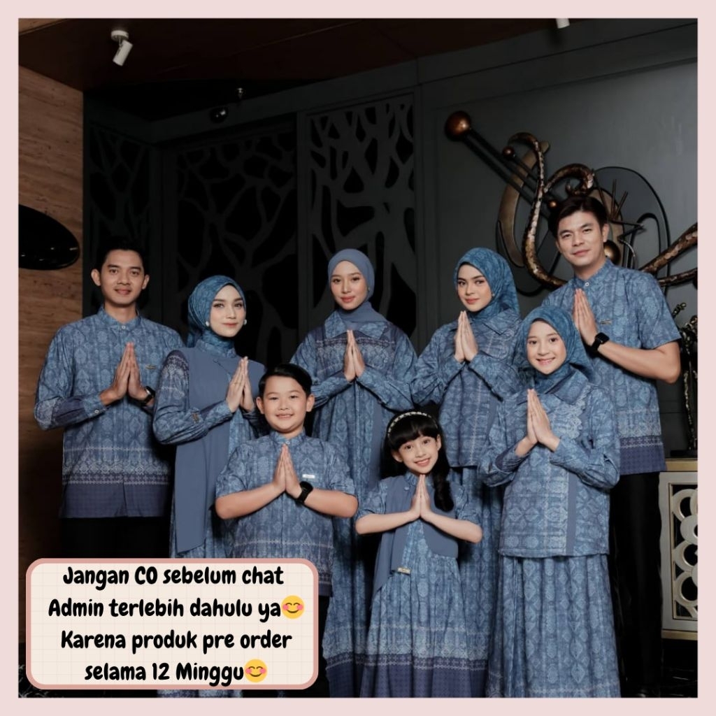 Serenity sarimbit lebaran 2026 by Kyana OPEN PRE ORDER (READY JANUARI 2026) family set couple keluar