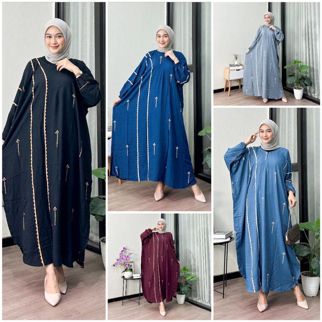 Dress Kaftan Gamis ARABIC Kaftan NAJWA Longdress Lowo Gamis Lowo kaftan Jumbo Dress Gamis Wanita mus