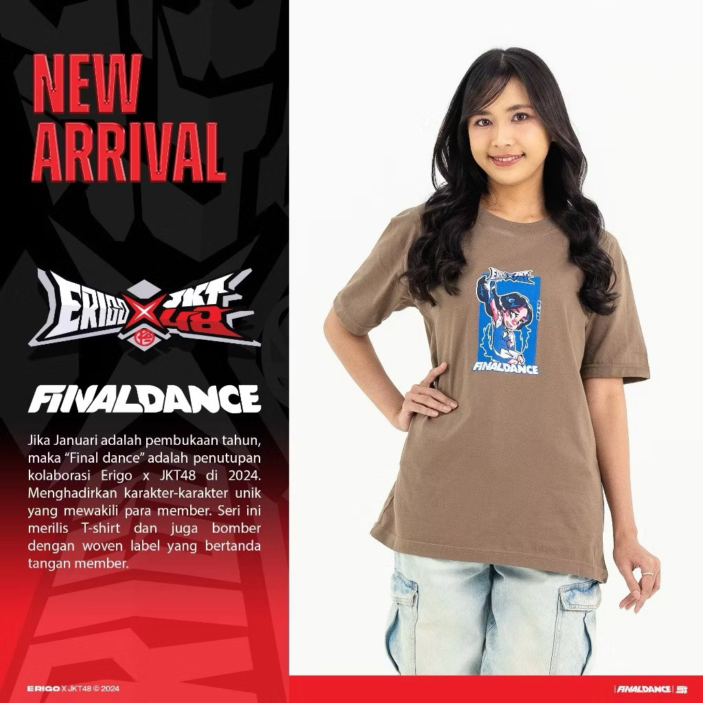 Preloved Erigo x jkt48 Finaldance ~ edisi gita ~ ukuran S