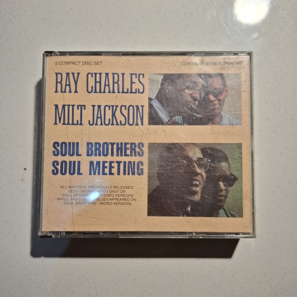Kaset Cd Music Ray Charles & Milt Jackson Soul Brothers Soul Meeting