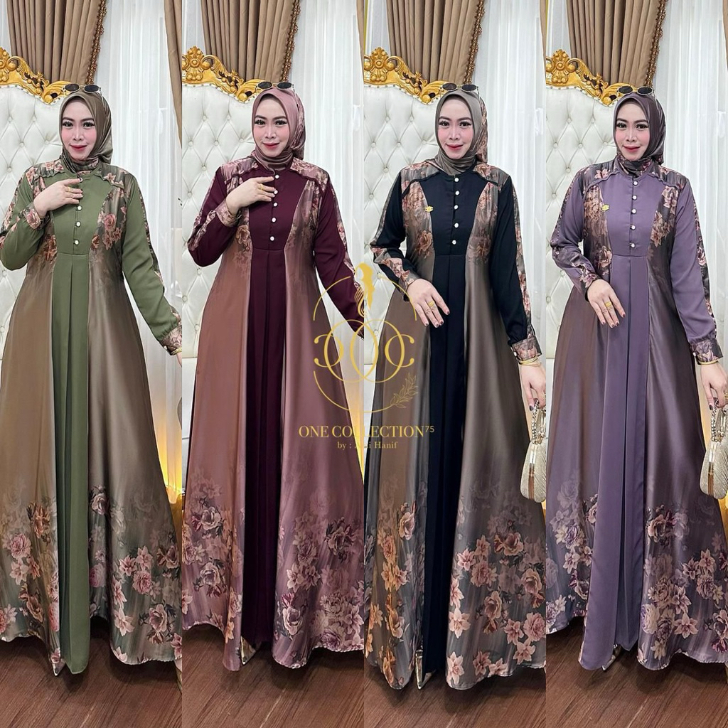 GAMIS HAFIZAH  // ORIIII/// GAMIS SET HIJAB NAURA TERBARU