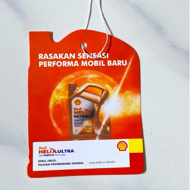 KARTU GANTI OLI SHELL  || Kartu pengingat pergantian oli Berikutnya Untuk Mobil & Motor