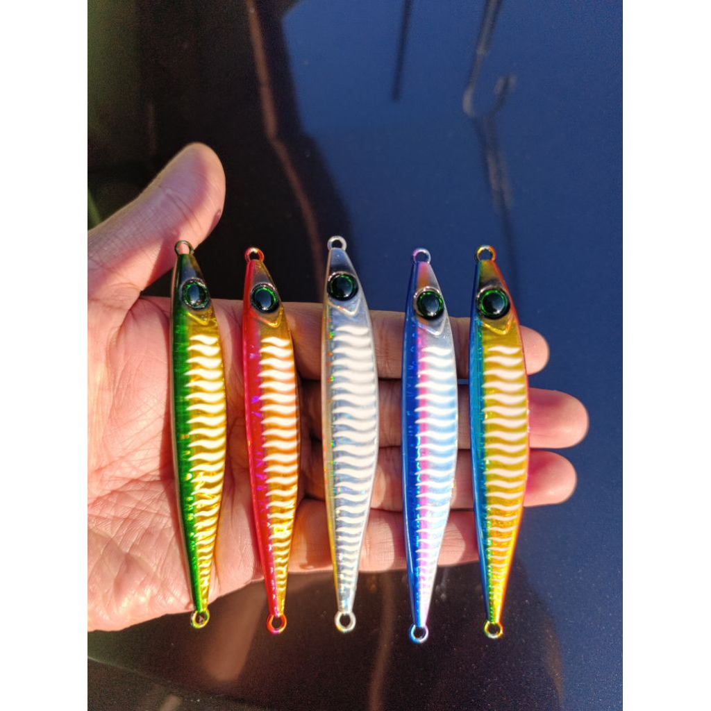 Metal jig 80 &  100 gram Zebra GID
