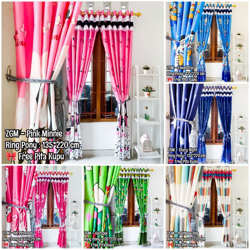 Gorden Rumbai Poni Gorden Susun Pita Cloud Star hellokitty