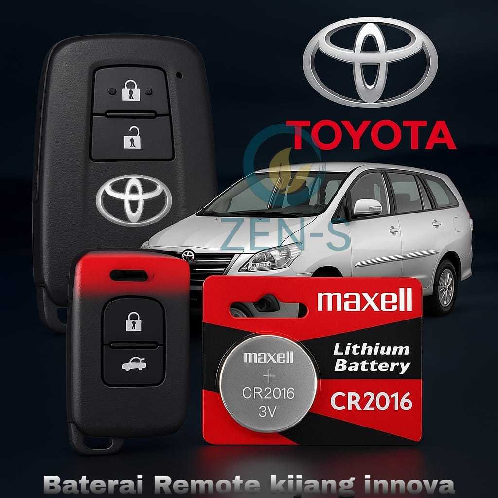 Batu Baterai remot remote mobil Toyota Kijang Innova Original Asli Awet
