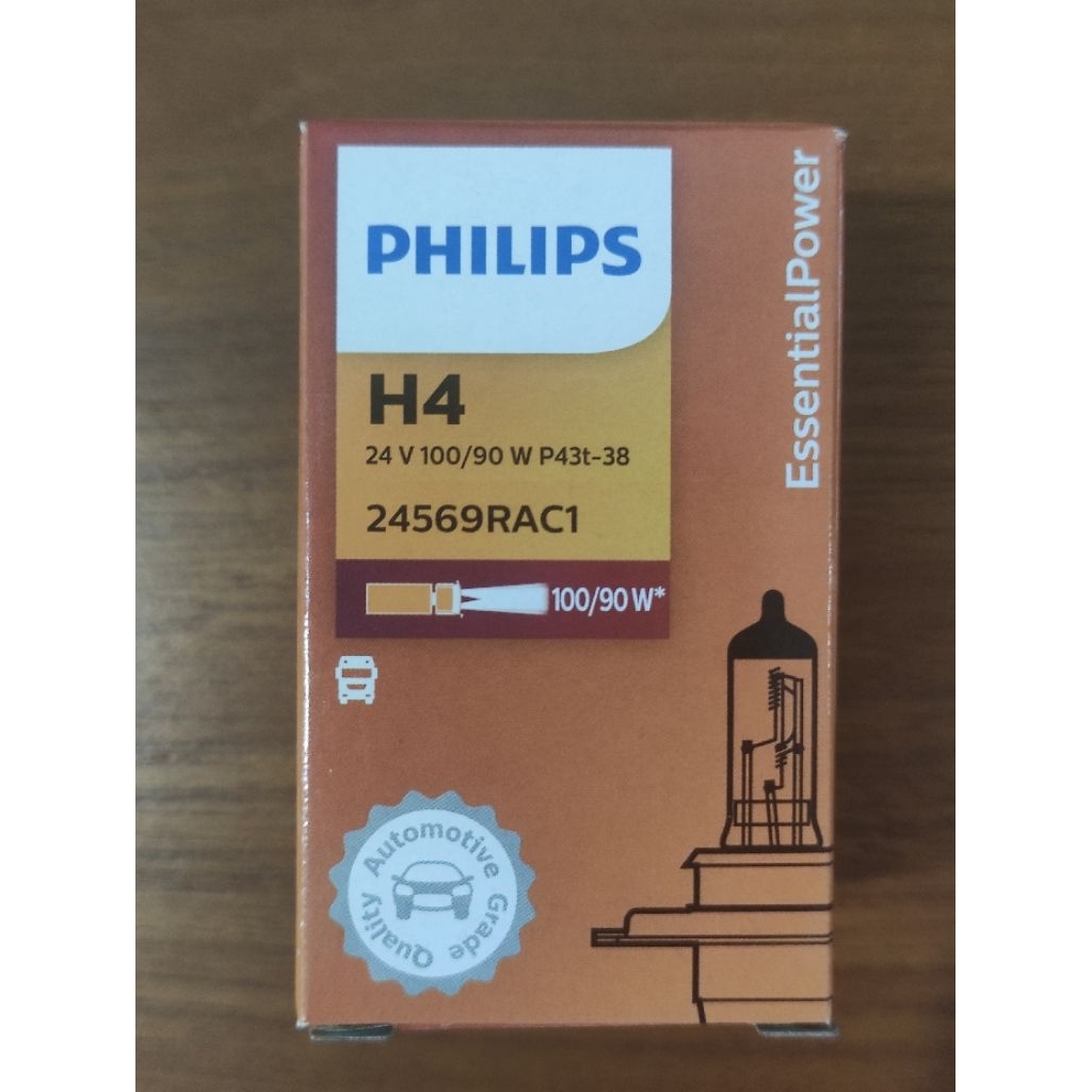 Bohlam Halogen H4 24v 100/90w Philips Ori