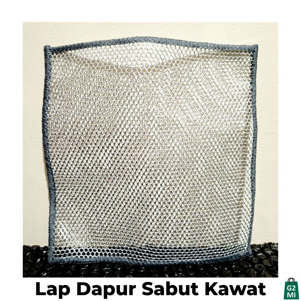 Kain Lap Dapur Kawat Sikat Cuci Piring Penghilang Kerak Panci Serbaguna Gosok Serabut Mangkok Pember