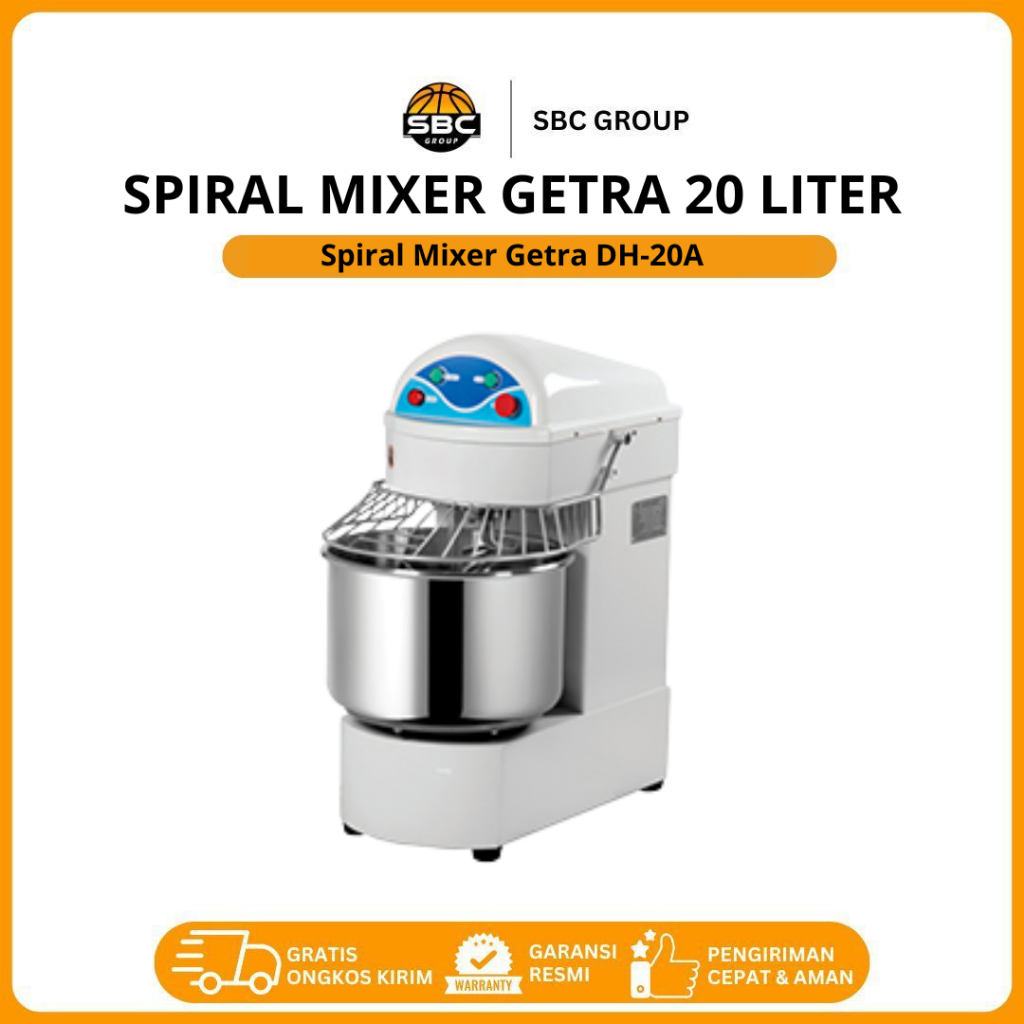 SPIRAL MIXER GETRA DH-20A 20L