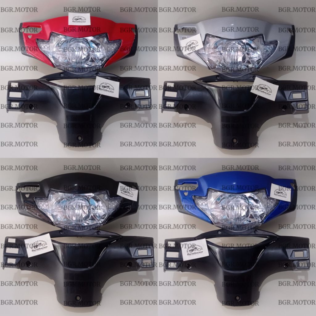 Batok Kepala Depan Belakang Supra X 125 Lama + Lampu / Batok Kepala Depan Belakang Plus Lampu Supra 