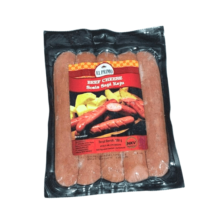 EL Primo sosis sapi keju 500 gr