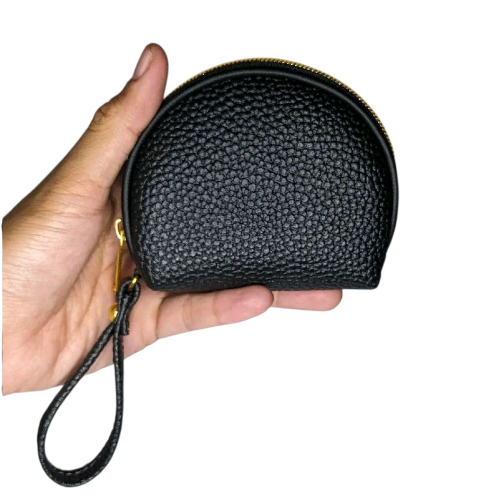 Dompet koin mini wanita papirut motiv kulit jeruk simple minimalis resleting mewah lucu murah terbar