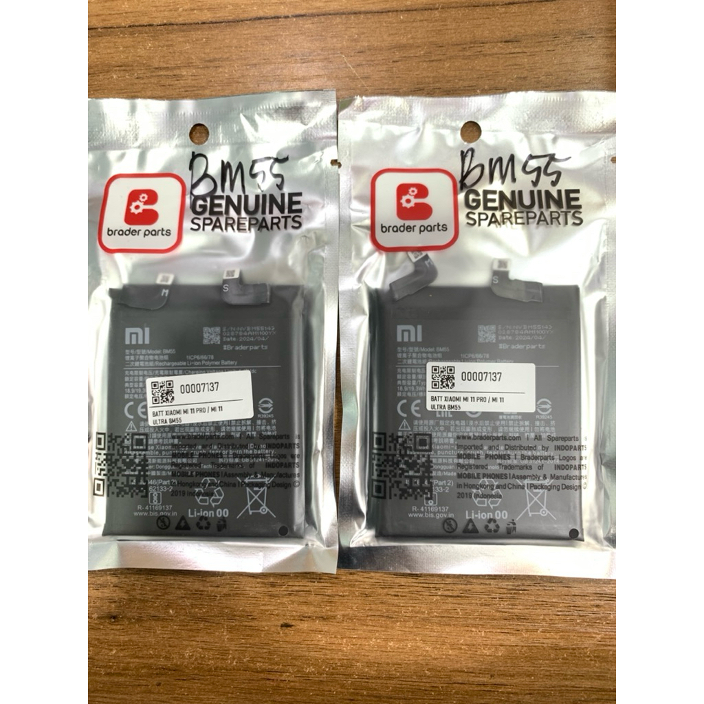 BATTERY XIAOMI MI 11 PRO/MI 11 ULTRA/BM55 ORI BRADER PART