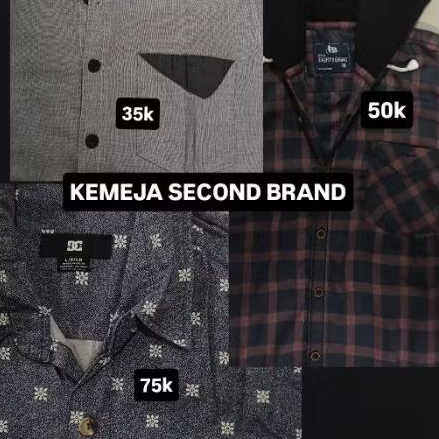 kemeja second branded