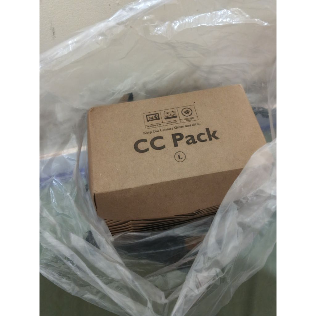 Paper Lunch Box Coklat ukuran L CC pack Box Makanan