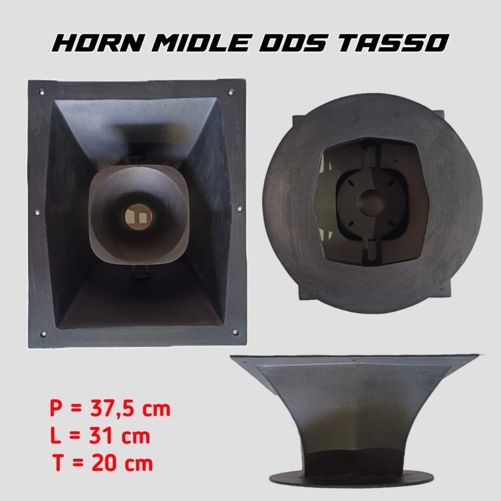HORN MIDLE 12 IN 10 IN TERMASUK HORN TASSO TERPASANG..HORN MIDLE BALAP TASSO..HORN MIDLE BAHAN COR D