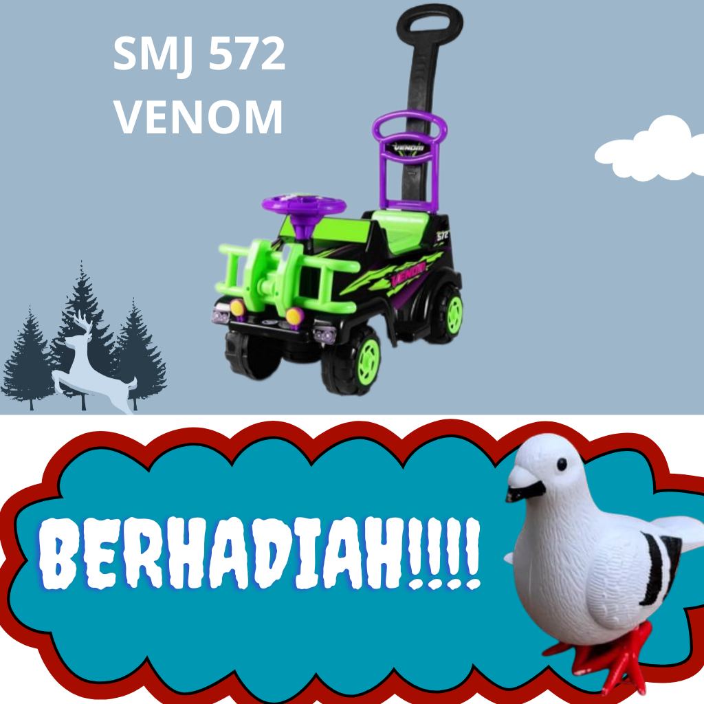 Mainan Anak Mobil SMJ 572 VENOM SHP Toys - Mobilan dorong duduk tunggang Murah Kado Hadiah ku