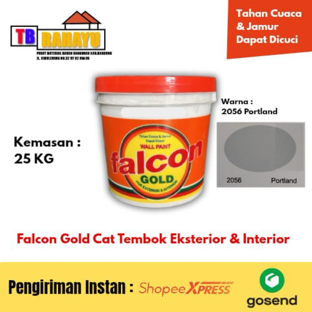 Falcon Gold Cat Tembok Eksterior & Interior 2056 Portland - 25 KG