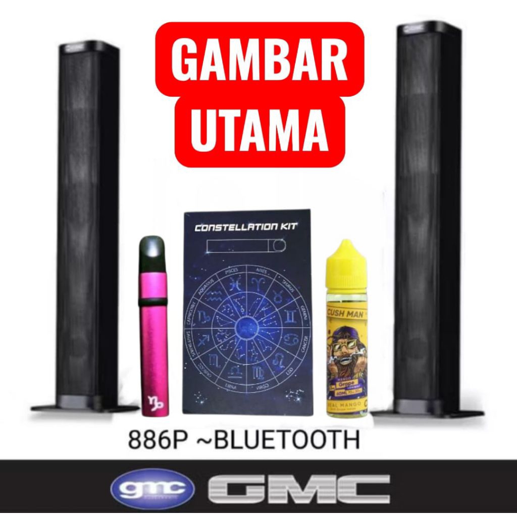 Baru Speaker C O N S T E L A T I O N GMC 886P Pef Bluetooth Usb Memory Sound Bar Suara Mantap Murah