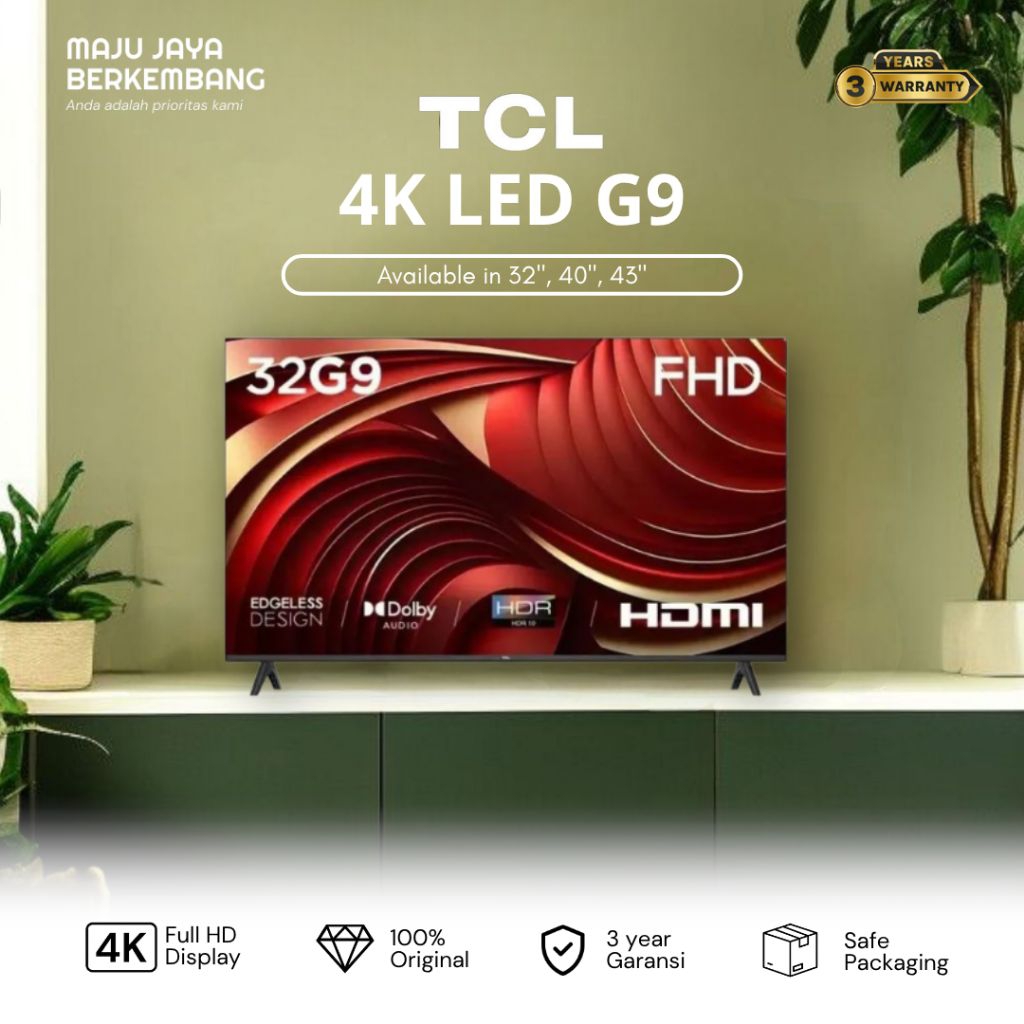 TCL LED TV 32G9 32 inch HD GOOGLE TV G9