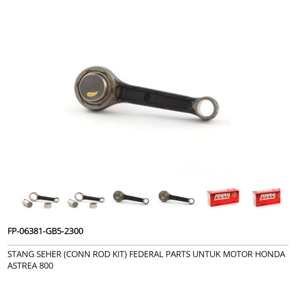 STANG SEHER ASTREA 800 STANG SEHER CON ROD KIT 800