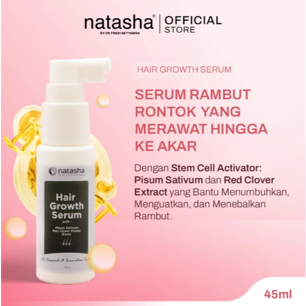 NATASHA SKINCARE HAIR GROWTH SERUM / SERUM RAMBUT RONTOK / HAIR GROWTH SERUM / HGSR30