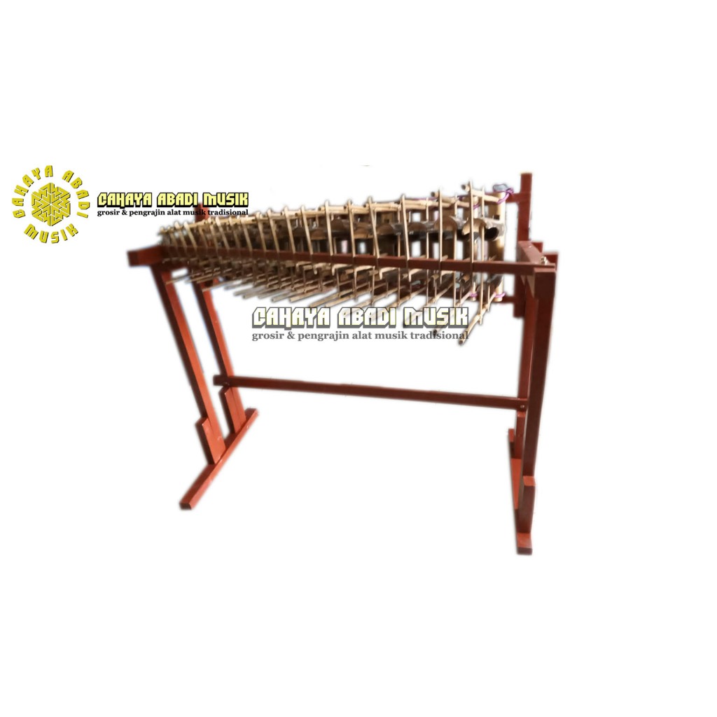 angklung pengamen bambu hitam 18 nada (G - C) 19 nada (F - C) toel di pukul