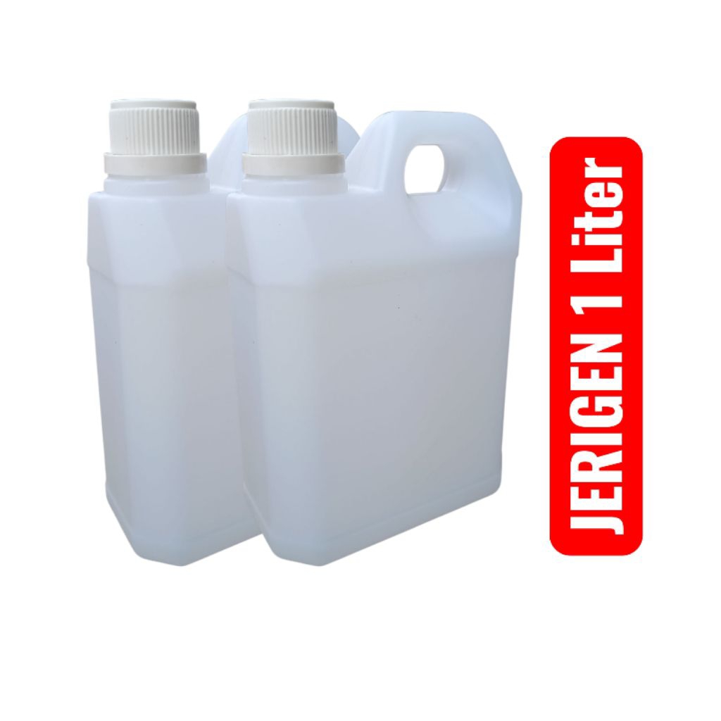 Jerigen 1 liter pendek natural