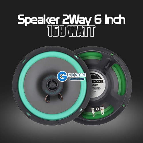 Speaker 6 Inch 160Wat 2 Way High/Mid Dan Low