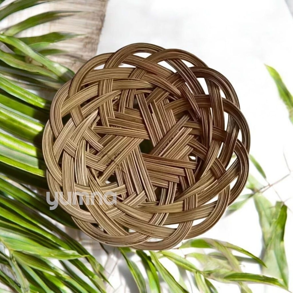 Piring lidi  25 pcs piring makan lidi PIRING LIDI ANYAMAN piring tradisonal